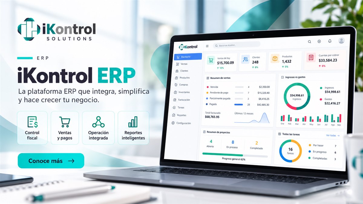 Imagen promocional de iKontrol ERP